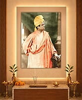 [PP] Swami Vivekananda - London Visit - London (December 1896) - Standing - Ochre turban