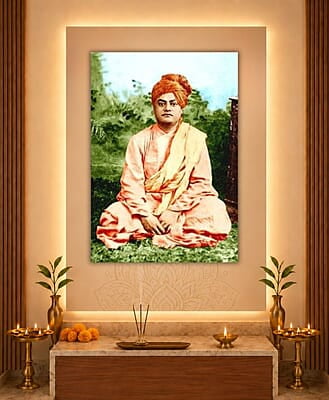 [PP] Swami Vivekananda - Colombo - January 1897 - seated - frontview