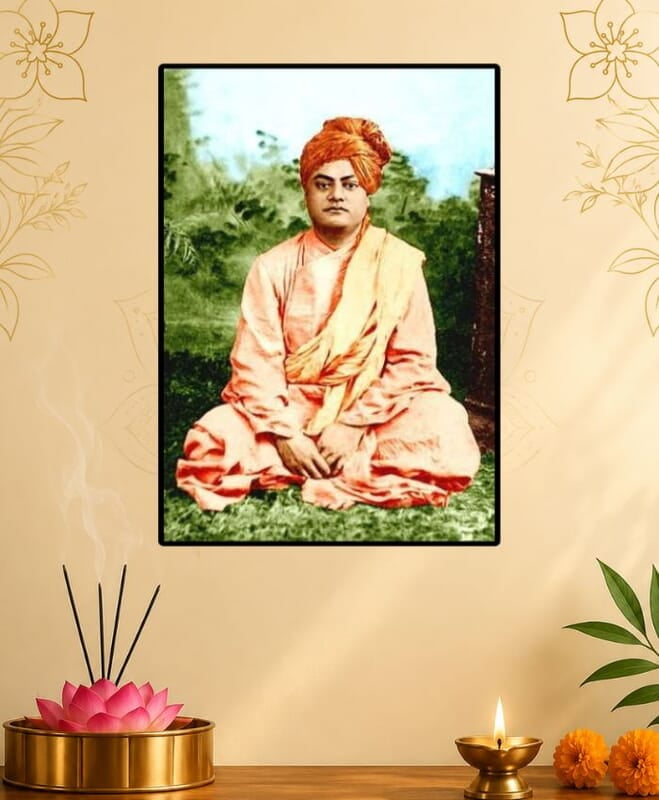 [WL] Swami Vivekananda-Colombo-January 1897-seated-frontview