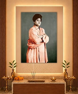 [PP] Swami Vivekananda - Colombo - January 1897 - seated - sideview