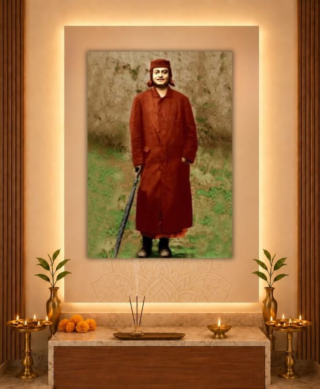 [PP] Swami Vivekananda - Kashmir (1897) - cropped from a group photo