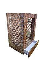 3D Corian Shiv Parivar Mandir With WPC Pillar 3D Corian Shiv Parivar Mandir With WPC Pillar