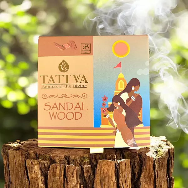 Tattva SANDALWOOD Incense Cones (40 Cones)