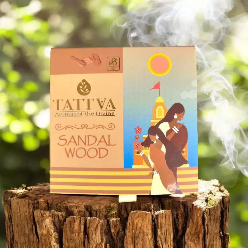 Tattva SANDALWOOD Incense Cones (40 Cones)