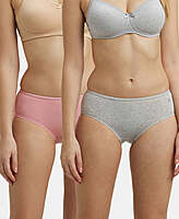 Jockey High Coverage Super Combed Cotton Elastane Stretch Hipster With Concealed Waistband and StayFresh Treatment SW 02