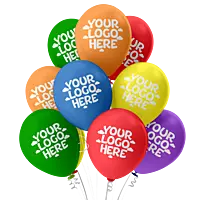 Custom Logo Balloons – Personalized Multicolor Balloons Pack of 100 pcs for Business Promotions, Events, Branding, Shop Inaugurations, Ads