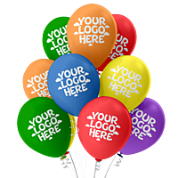 Custom Logo Balloons – Personalized Multicolor Balloons Pack of 100 pcs for Business Promotions, Events, Branding, Shop Inaugurations, Ads