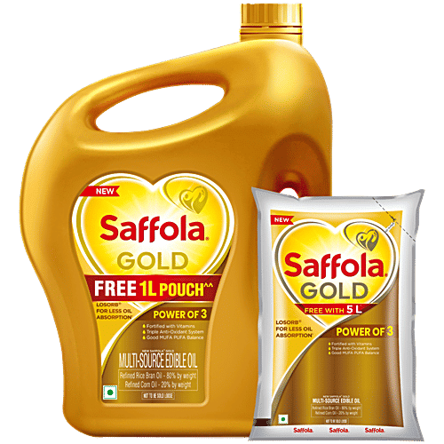 Saffola Gold 5L+1L Combo