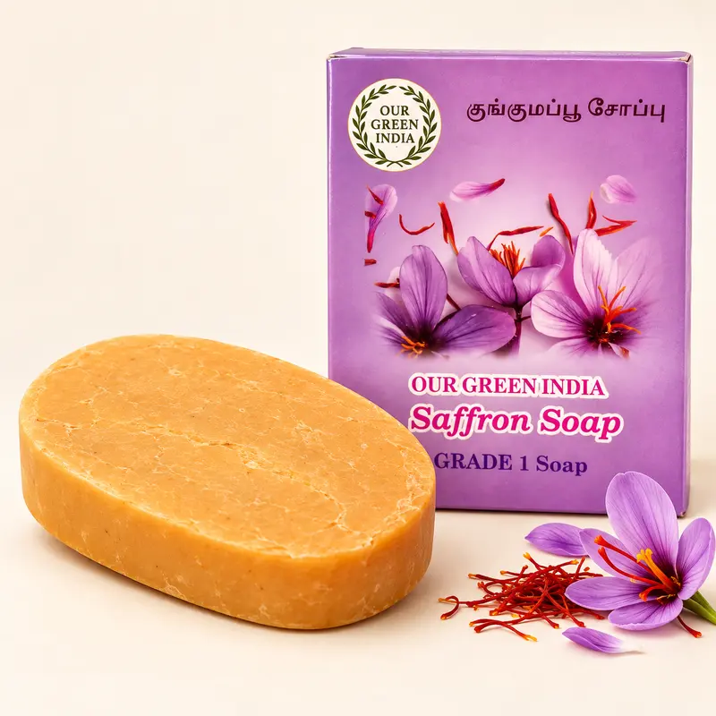 Our Green India Saffron Soap
