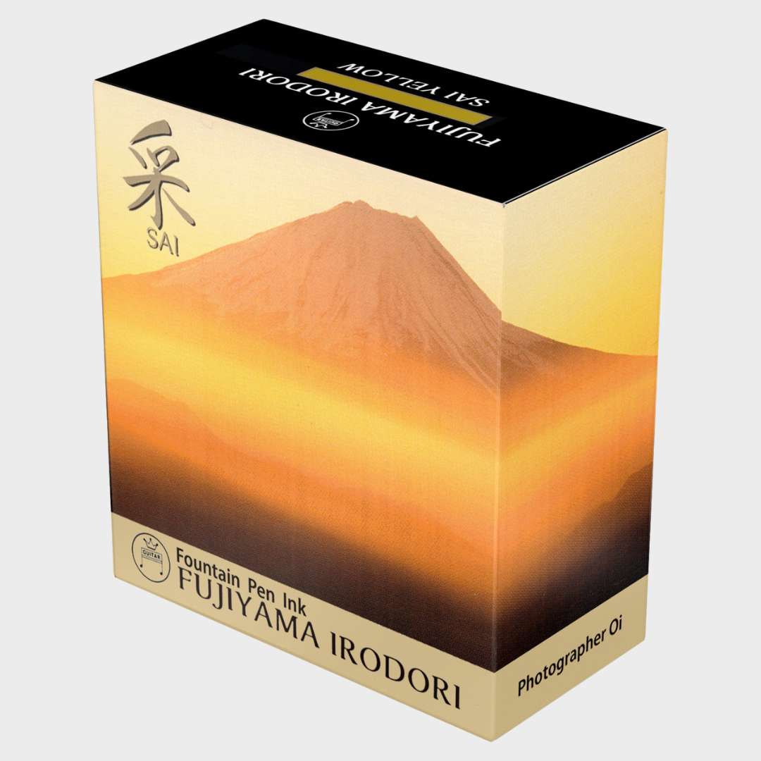 Teranishi Chemical | Ink | 12ml | Guitar | Fujiyama Irodori | For Fountain Pen | Sai Yellow