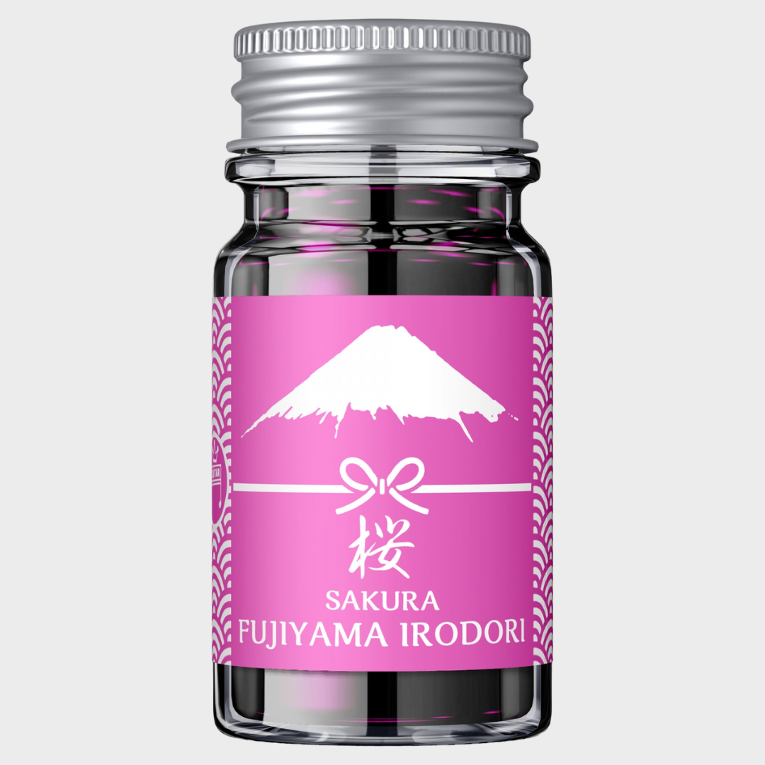 Teranishi Chemical | Ink | 12ml | Guitar | Fujiyama Irodori | For Fountain Pen | Sakura Pink