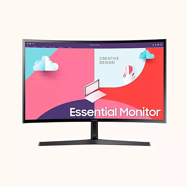 Samsung 24-Inch Fhd, 75 Hz, 1800R Monitor  (LS24C334)