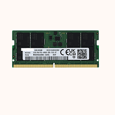 Samsuug 32GB (1x32GB) DDR5 4800MHz PC5-38400 SODIMM 2Rx8, M425R4GA3BB0-CQK