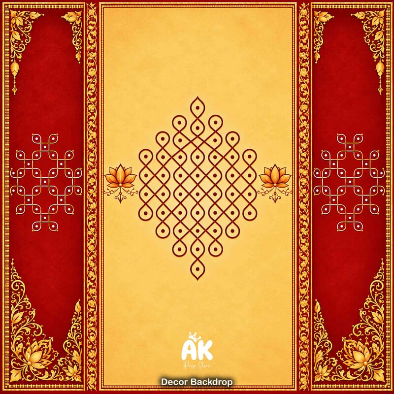 Sandal Lotus Kolam