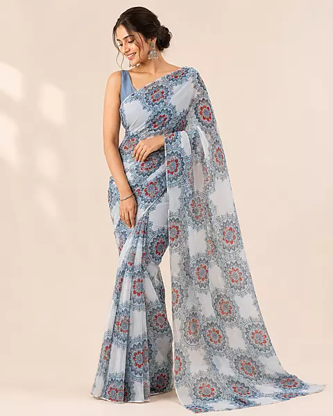 Sandhya | NAVA JYOTI Organza Saree