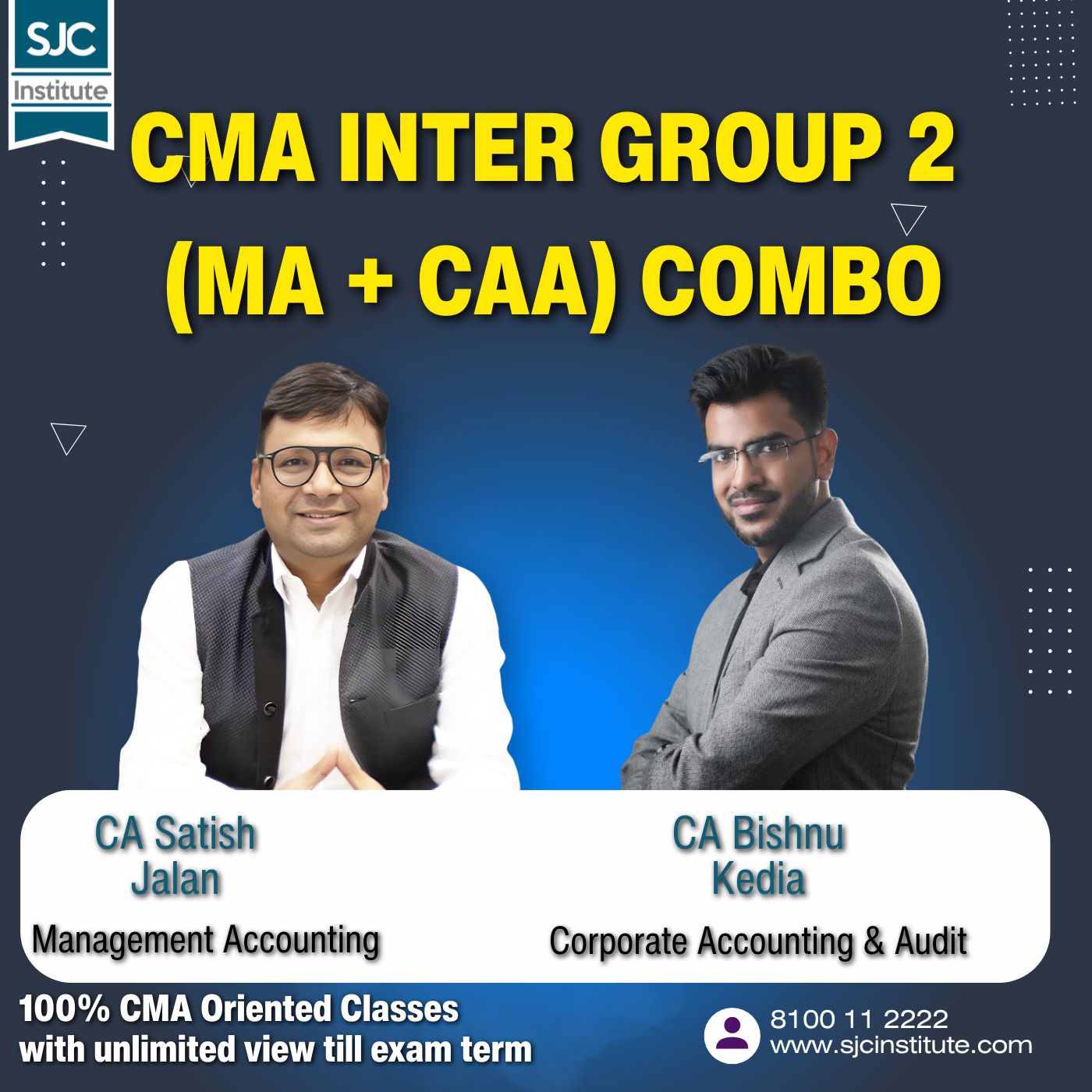 CMA Inter Group 2 Combo (MA + Corporate A/c & Audit) by CA Satish Jalan, CA Bishnu Kedia