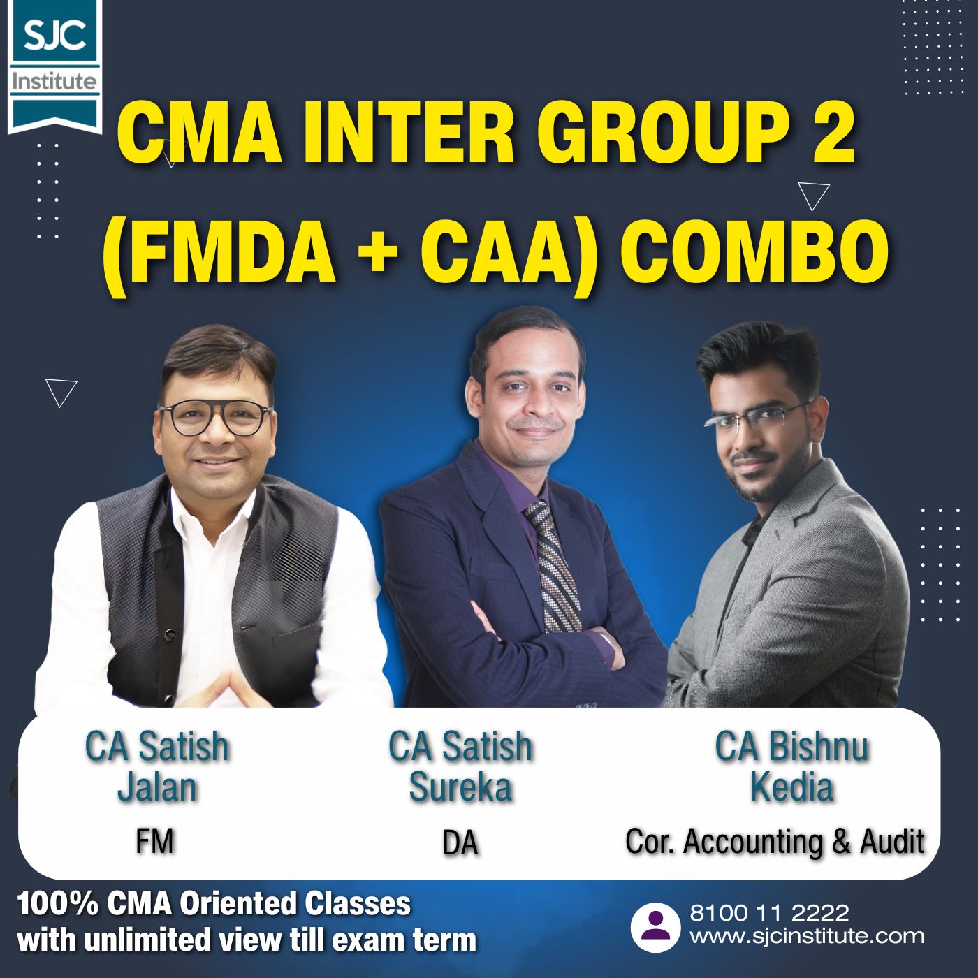 CMA Inter Group 2 Combo (FMDA + Corporate A/c & Audit) by CA Satish Jalan, CA Bishnu Kedia
