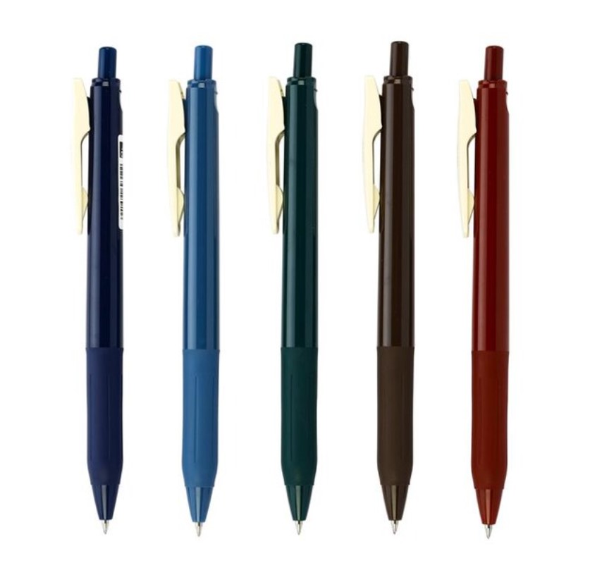 Zebra Sarasa Clip 0.5 Vintage Color 5 Color Set