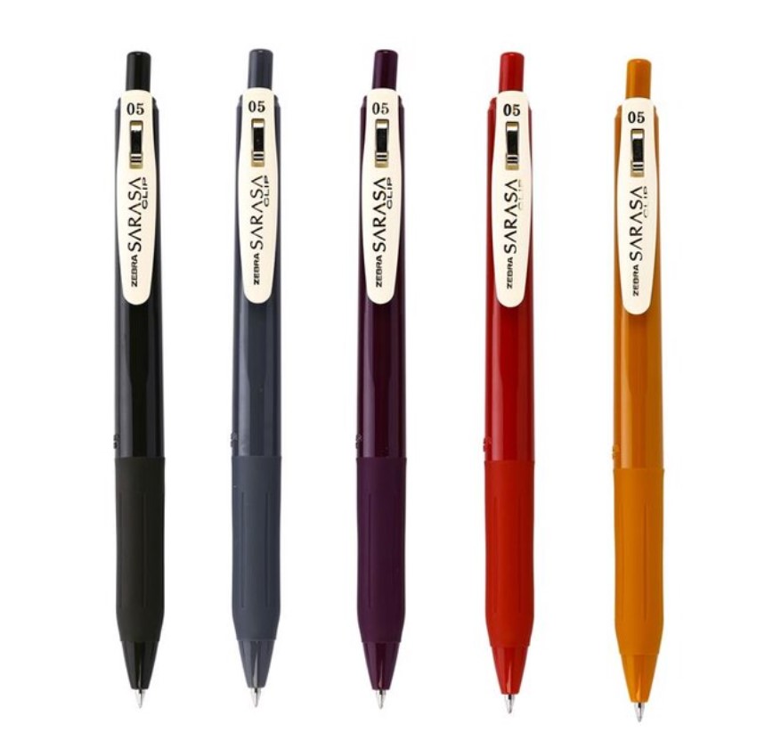 Zebra Sarasa Clip 0.5 Vintage Color 5 Color Set 2