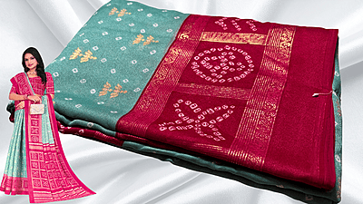 Marshmellow Soft Silky Saree - Soft Blue Green Marshmellow Soft Silky Saree - Soft Blue Green