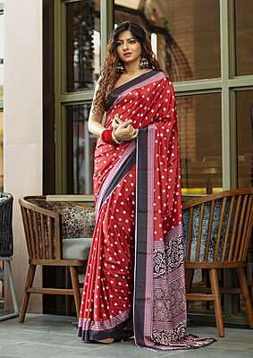 Crepe Digital Printed Saree-6