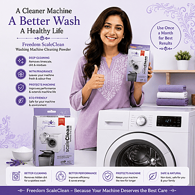 MERSA ScaleClean Descaler Powder - Washing Machine, Dishwasher & Coffee Maker Cleaner, 100g x 3 Pack MERSA ScaleClean Descaler Powder - Washing Machine, Dishwasher & Coffee Maker Cleaner, 100g x 3 Pack