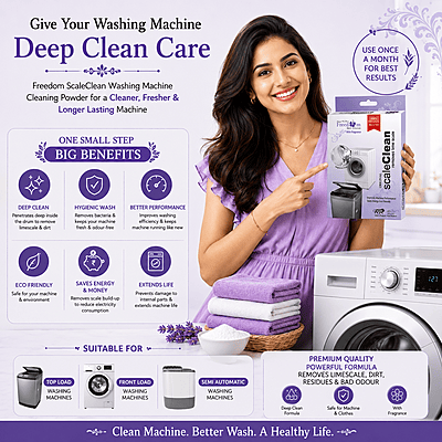 MERSA ScaleClean Descaler Powder - Washing Machine, Dishwasher & Coffee Maker Cleaner, 100g x 3 Pack MERSA ScaleClean Descaler Powder - Washing Machine, Dishwasher & Coffee Maker Cleaner, 100g x 3 Pack