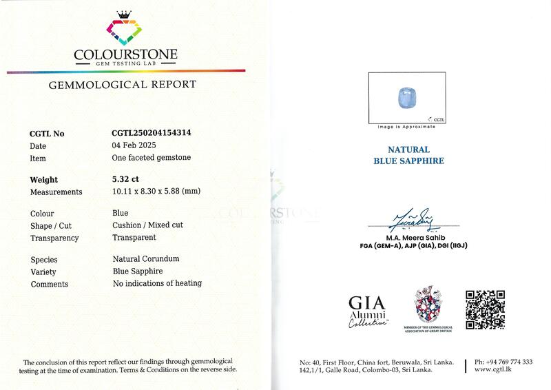 Blue Sapphire 5.32 ct