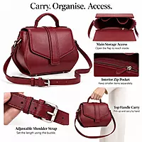 Scarlet Prism Satchel