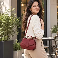 Scarlet Prism Satchel