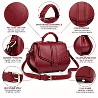 Scarlet Prism Satchel