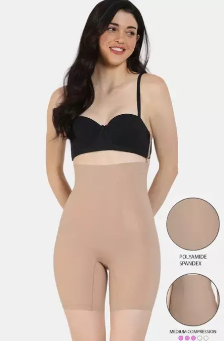 Zivame All Day Highwaist Thigh Shaper- PY3004