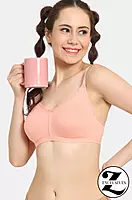 Rosaline Everyday Double Layered Non Wired 3/4th Coverage T-Shirt Bra - Zi1885