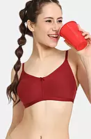 Rosaline Everyday Double Layered Non Wired 3/4th Coverage T-Shirt Bra - Zi1885