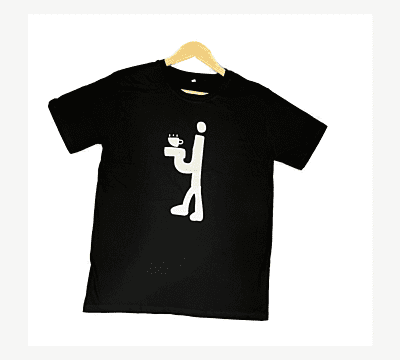 'Chai' Half Sleeve Tee Black 'Chai' Half Sleeve Tee Black