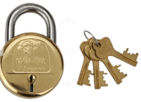 Godrej Padlock Brass Nav-tal 7 levers 4 Keys