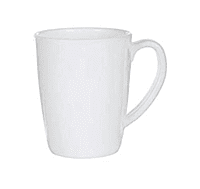 Conical ceramic mugs