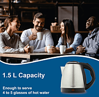 Crompton Insta Delight 1.5L SS Electric Kettle with Auto shut-off