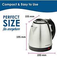Crompton Insta Delight 1.5L SS Electric Kettle with Auto shut-off