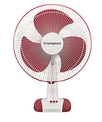 crompton High Flo Neo Table Fan (400 mm, White)