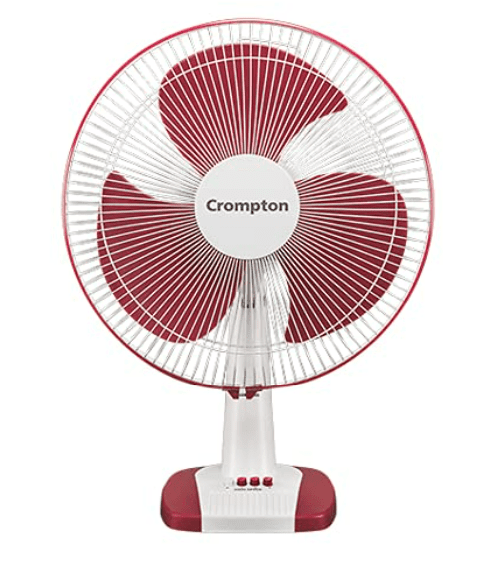 crompton High Flo Neo Table Fan (400 mm, White)