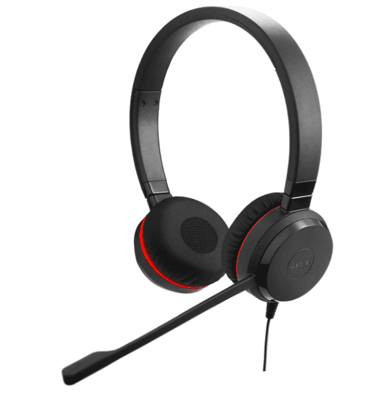 Jabra Evolve 30 II Stero On Ear Wired Headphone with Mic