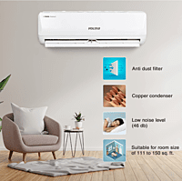 Voltas 1.5 Ton 3 Star, Inverter Split AC(Copper, 5-in-1 Adjustable Mode, Anti-dust Filter, 2023 Model, 183V Vertis Emerald, White)