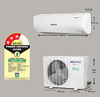 Voltas 1.5 Ton 3 Star, Inverter Split AC(Copper, 5-in-1 Adjustable Mode, Anti-dust Filter, 2023 Model, 183V Vertis Emerald, White)