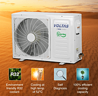 Voltas 1.5 Ton 3 Star, Inverter Split AC(Copper, 5-in-1 Adjustable Mode, Anti-dust Filter, 2023 Model, 183V Vertis Emerald, White)