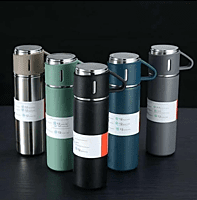 Vaccum flask 500ml with  2 cups