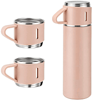 Vaccum flask 500ml with  2 cups