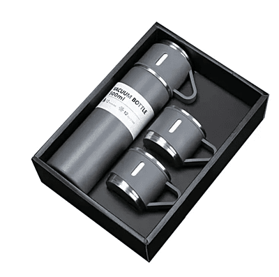 Vaccum flask 500ml with  2 cups