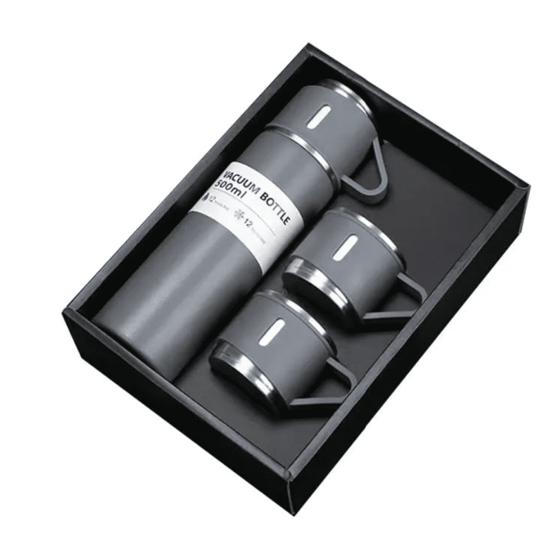 Vaccum flask 500ml with  2 cups