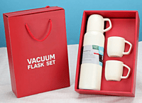 Vaccum flask with 2 cups